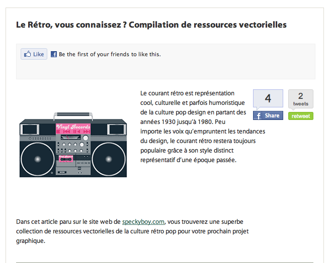 Vectorielle vintages